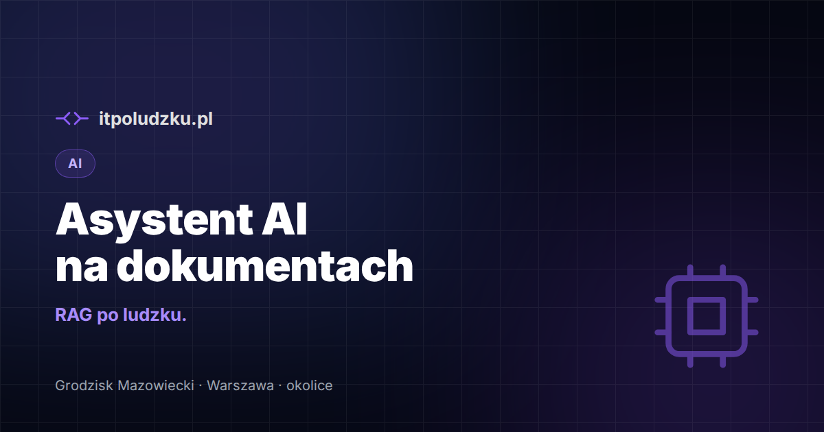 Asystent AI na dokumentach firmy — jak działa RAG po ludzku