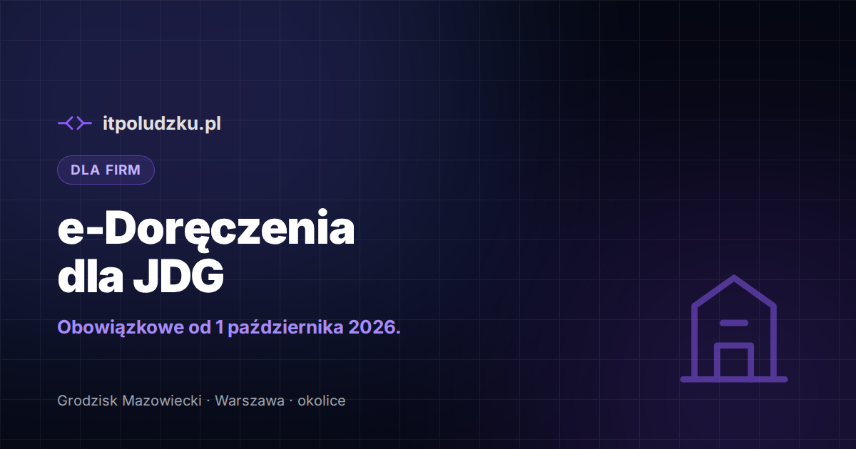 e-Doręczenia dla jednoosobowej firmy — jak założyć skrzynkę