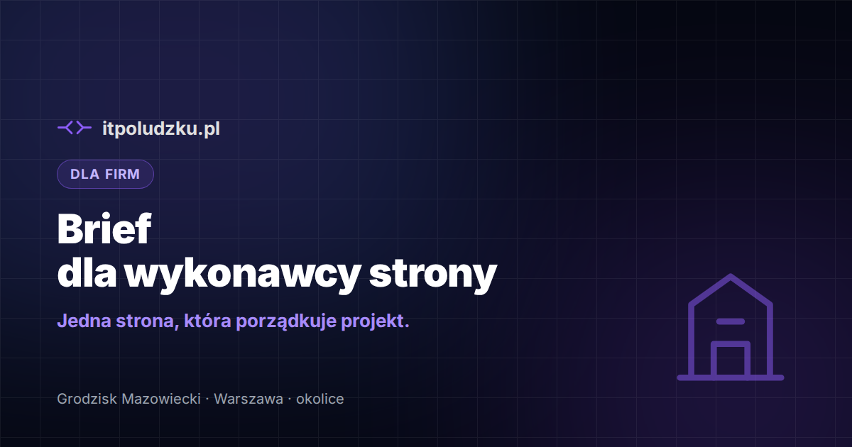 Jak napisać brief dla wykonawcy strony internetowej