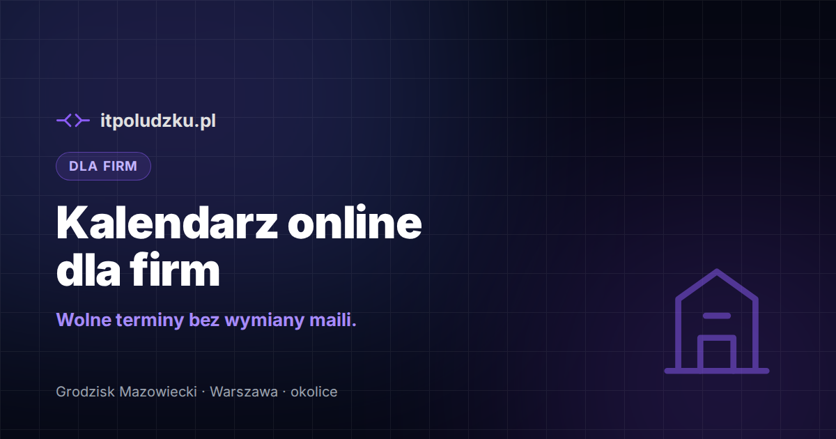 Kalendarz online dla firm — jak pokazać klientom wolne terminy